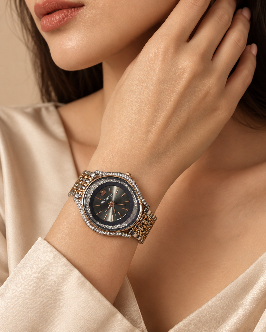 Swarovski Crystalline Watch for Women Elegant Crystal Timepiece