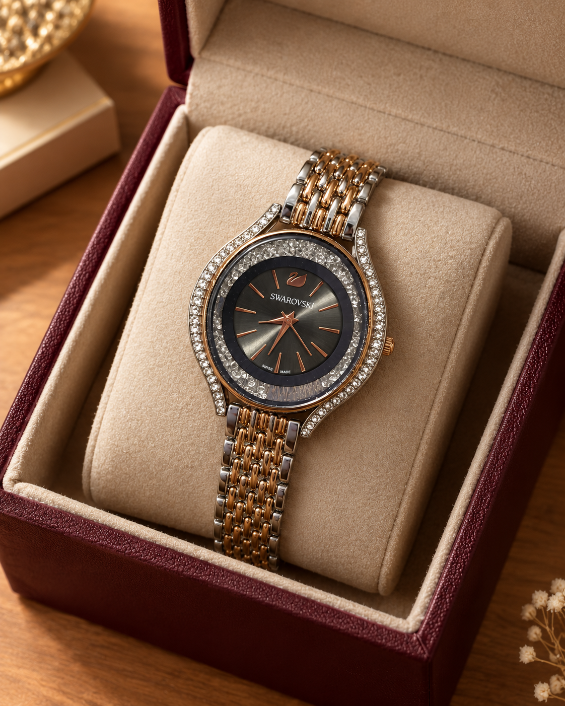 Swarovski Crystalline Watch for Women Elegant Crystal Timepiece