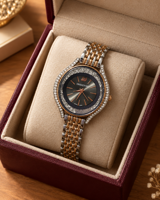 Swarovski Crystalline Watch for Women Elegant Crystal Timepiece