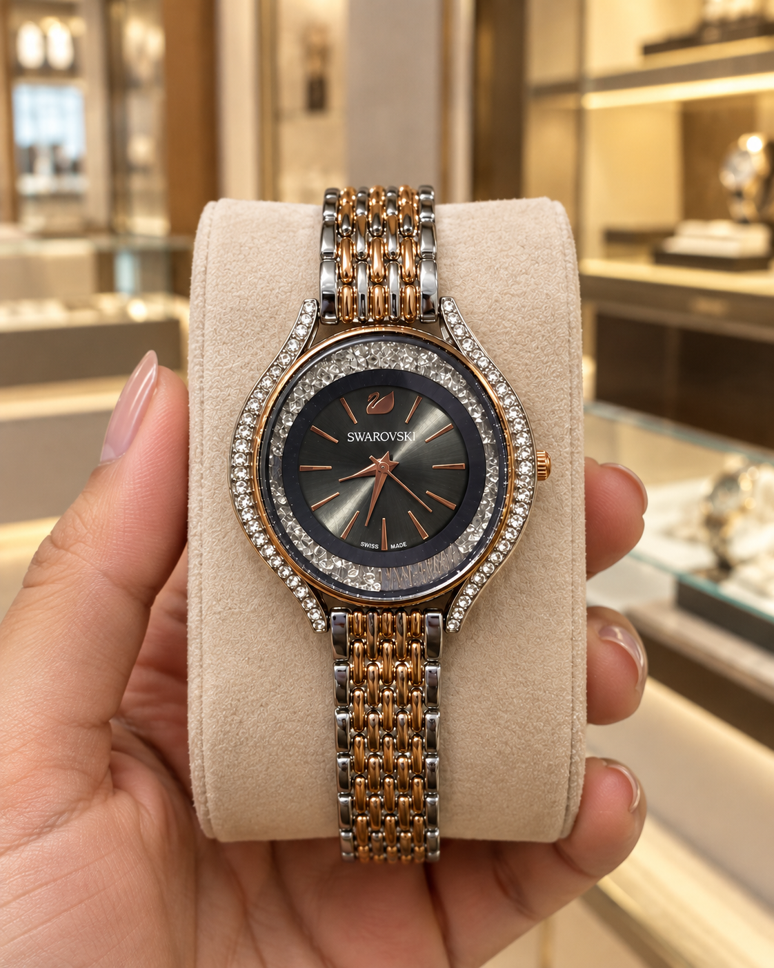 Swarovski Crystalline Watch for Women Elegant Crystal Timepiece