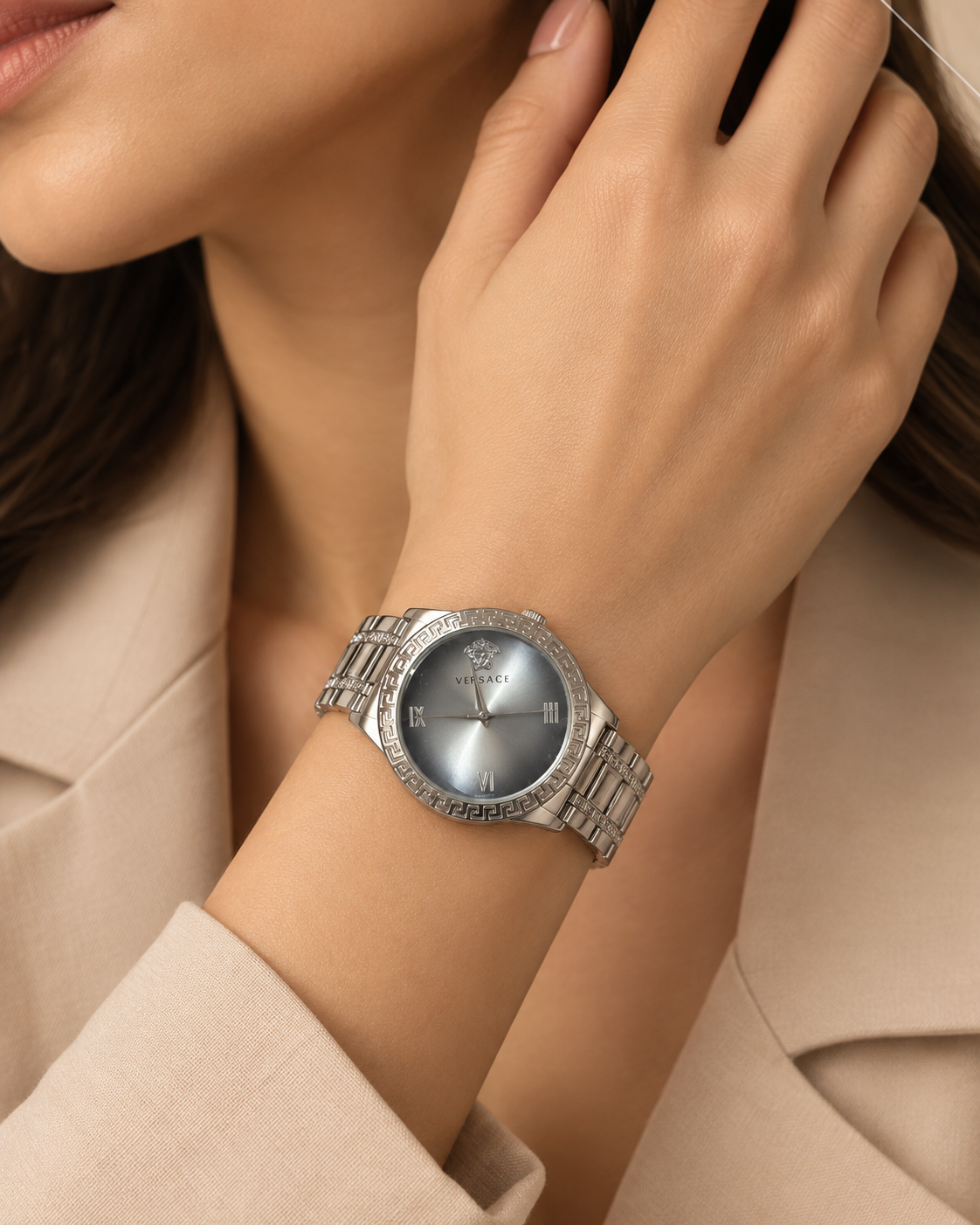 Ver-ace Greca Watch for Women Elegant Luxury Timepiece